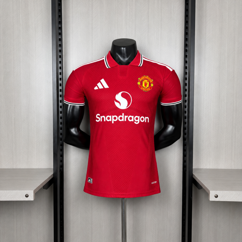 Camisa Manchester United I Bordado 26/27 Jogador Masculina