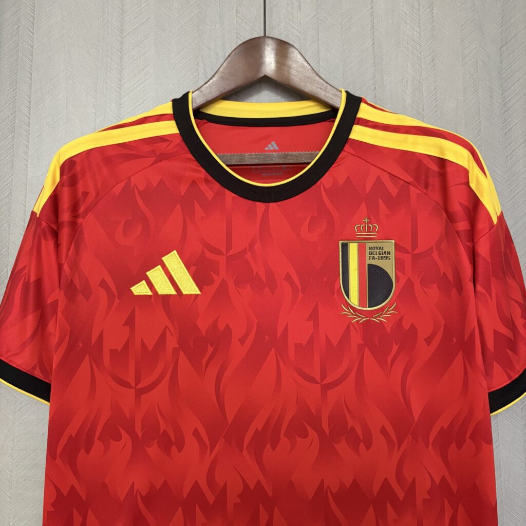 Camisa Bélgica I 2026 Torcedor Masculina