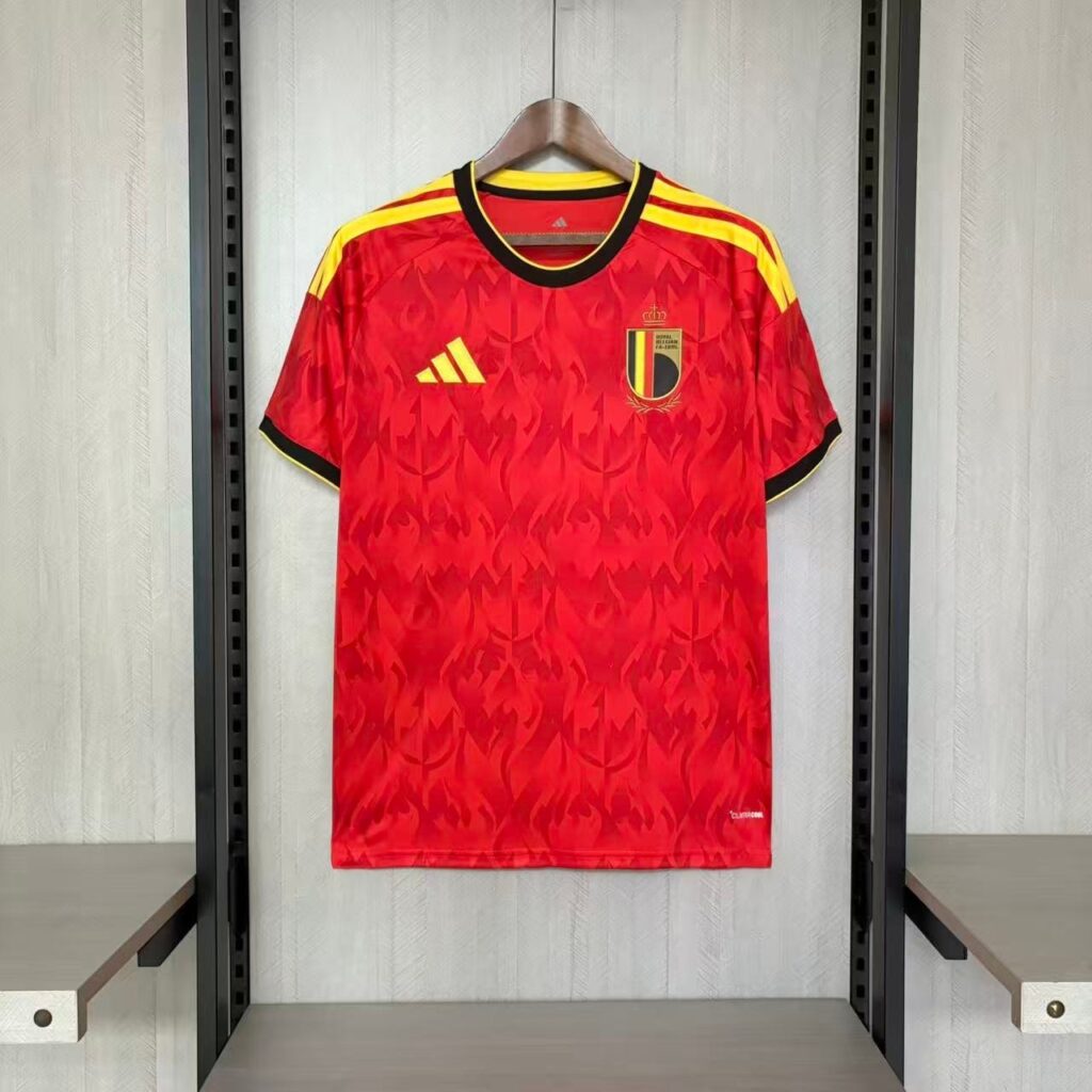 Camisa Bélgica I 2026 Torcedor Masculina