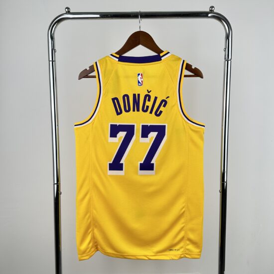 Camisa Los Angeles Lakers #77 Dončić NBA Masculina - Imagem 9