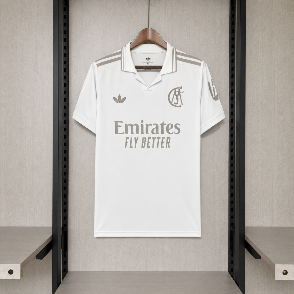 Camisa Real Madrid Cinza 26/27 Torcedor Masculina