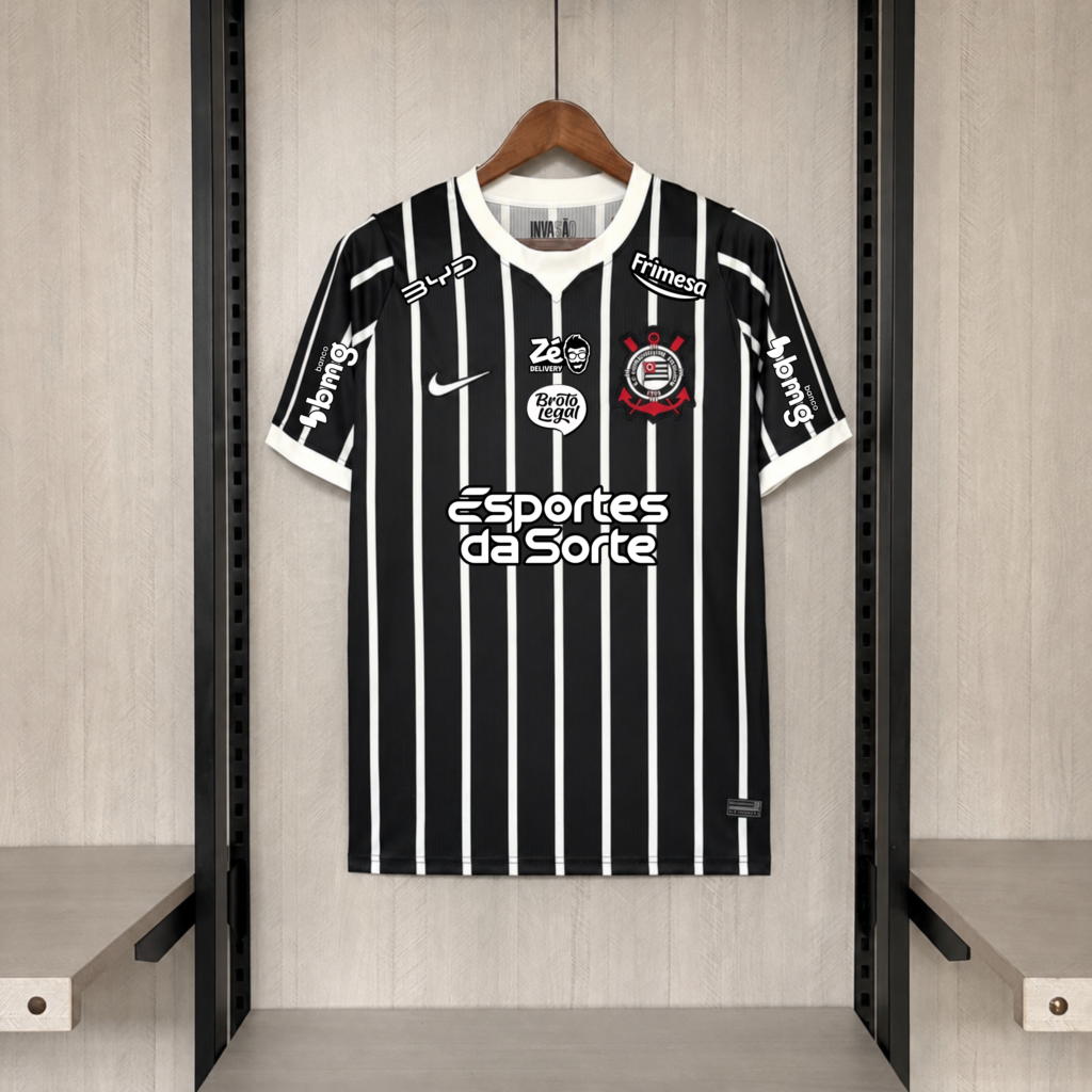 Camisa Corinthiana II com Patrocínio 2026/27 Torcedor Masculina